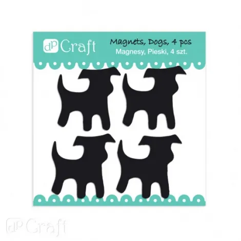 Magnesy dpCraft Pieski, 4szt